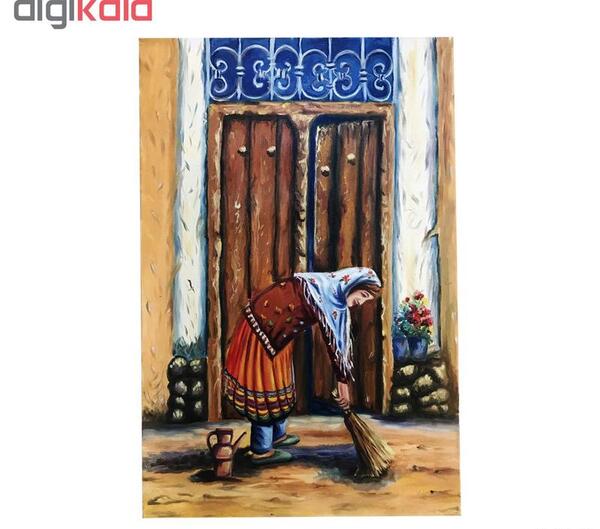 عکس نقاشی دختر روستایی
