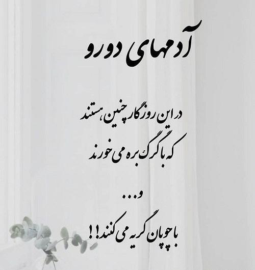 عکس پروفایل برای آدم دورو