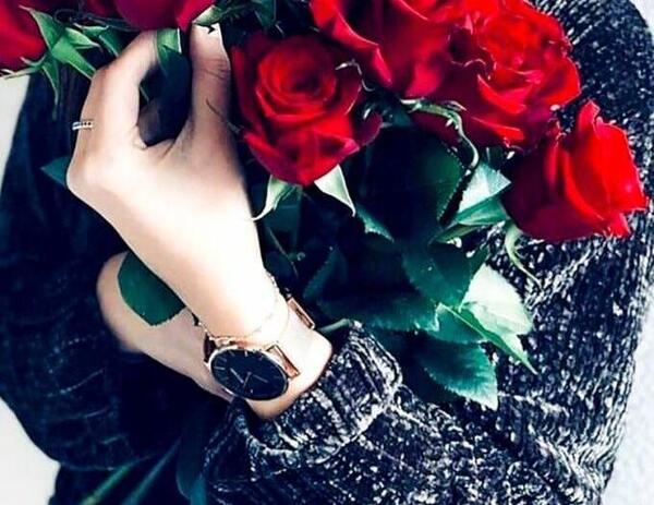عکس پروفایل دخترونه با گل رز