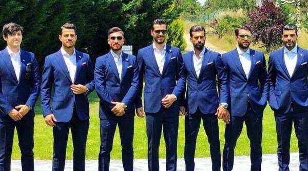 عکس بازیکنان ایران با اسم