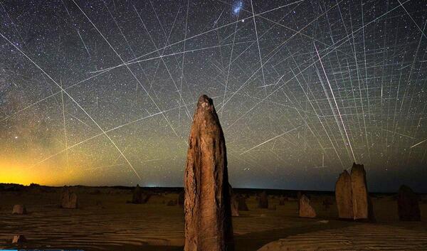 عکس ماهواره ای ایران در شب