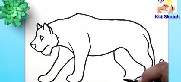 عکس نقاشی ببر کوچک