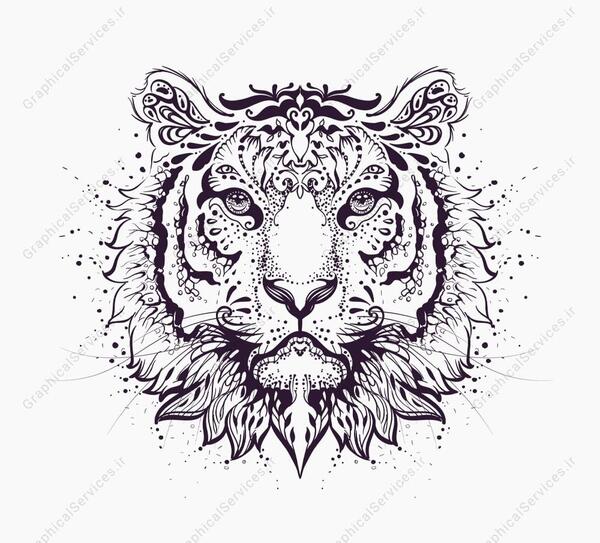عکس تاتوی ببر