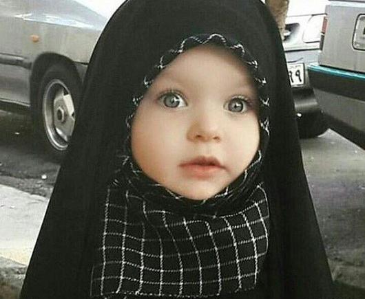 عکس دختر با حجاب کودک
