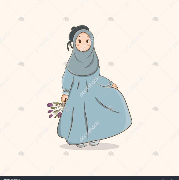 عکس دخترانه با حجاب عروسکی