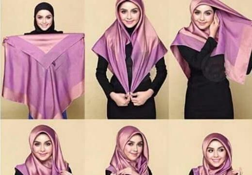 عکس بستن روسری با حجاب