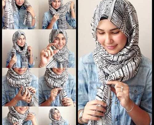 عکس مدل بستن روسری با حجاب
