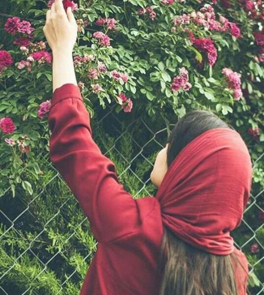 عکس دختر با حجاب چهره نامعلوم