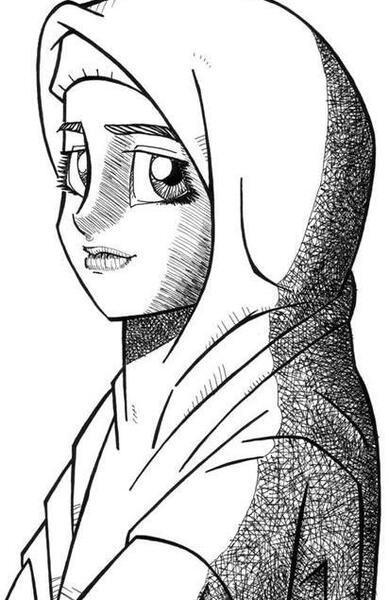 عکس چهره زن با حجاب