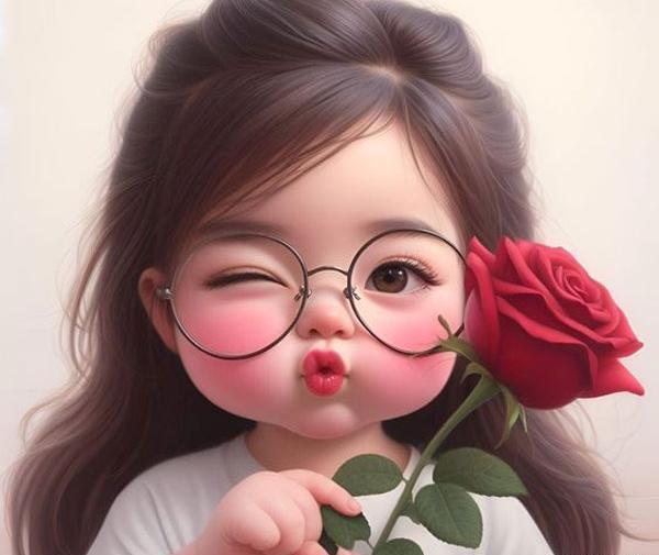 عکس بچه کارتونی بامزه