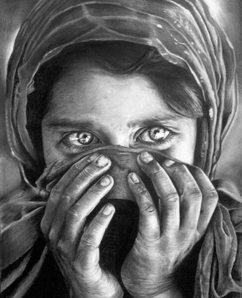 عکس بچه سیاه قلم