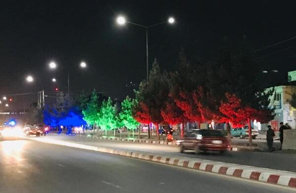 عکس کشور افغانستان در شب