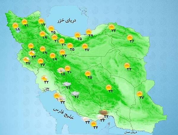 عکس از نقشه کشور ایران