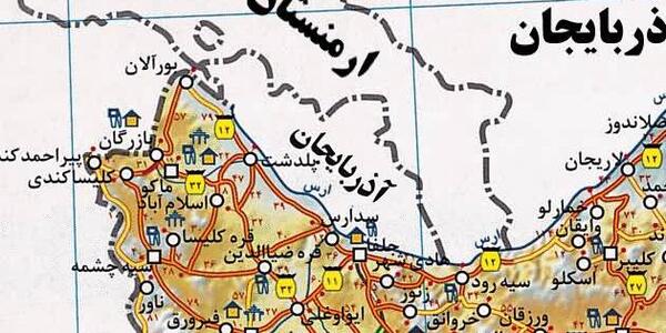 عکس از نقشه کشور ایران