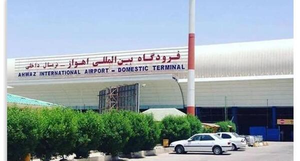 عکس فرودگاه اهواز در شب