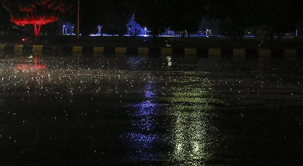 عکس ساحلی اهواز شب