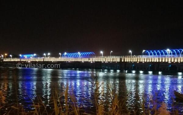 عکس ساحلی اهواز شب