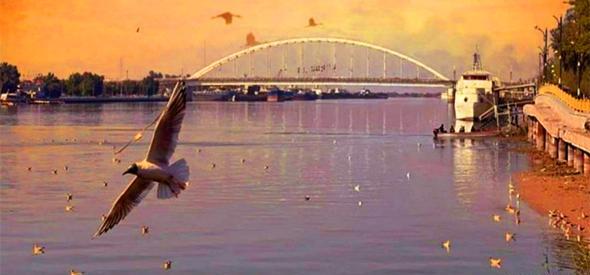عکس رود کارون در اهواز