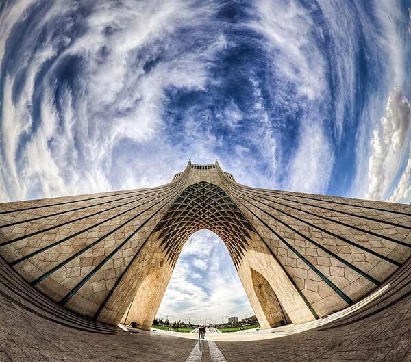 عکس میدان آزادی از بالا