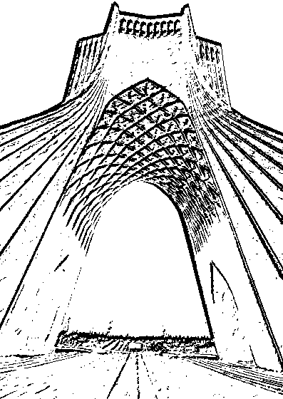 عکس میدان آزادی نقاشی