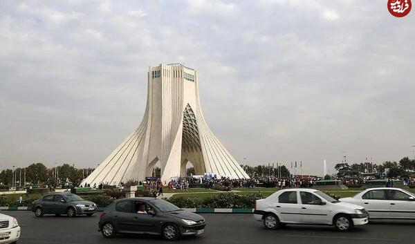 عکس هوایی میدان ازادی