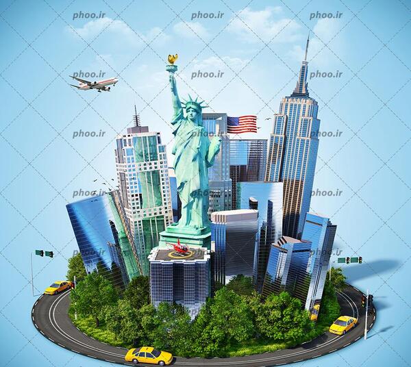 عکس مجسمه آزادی برای تصویر زمینه