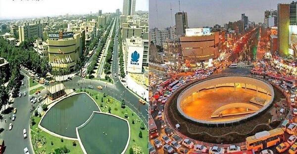عکس قدیم میدان آزادی کرمانشاه