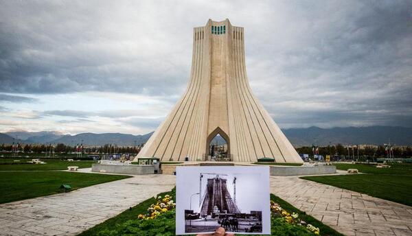 عکس قدیمی از میدان ازادی