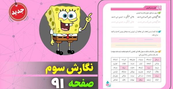 عکس نگارش کلاس سوم درس آزاد