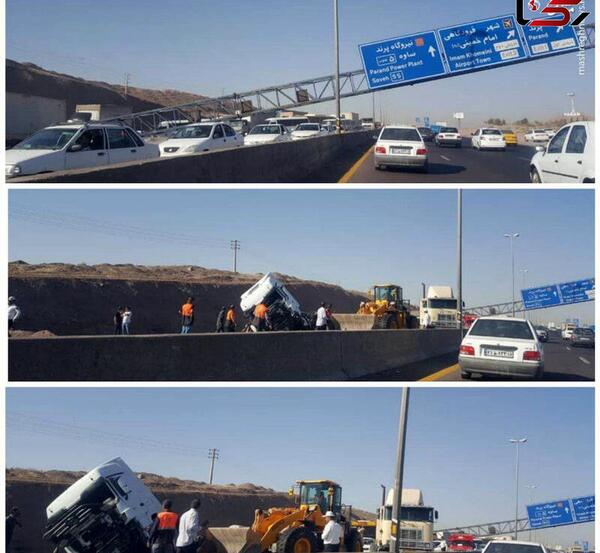 عکس آزادراه تهران ساوه