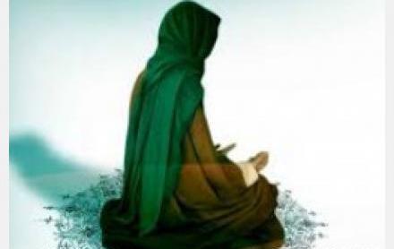 عکس امام حسین در حال نماز خواندن