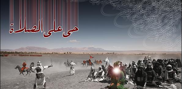 عکس امام حسین در حال نماز