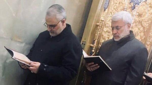 عکس حاج قاسم امام حسین