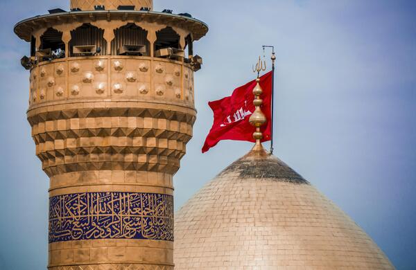 عکس گنبد امام حسین شب