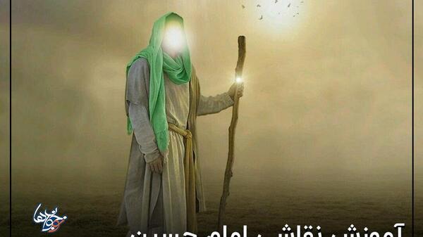 عکس نقاشی امام حسین اسان