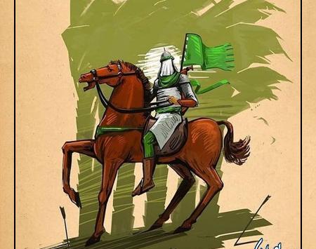 عکس نقاشی امام حسین اسان