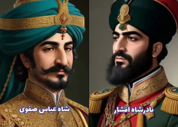 عکس شاهان ایرانی با هوش مصنوعی