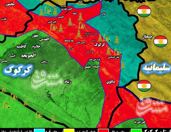 عکس نقشه کردستان ایران