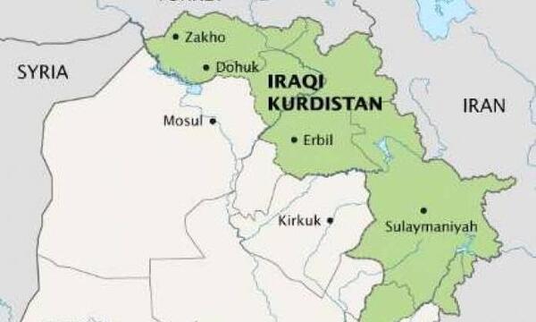 عکس نقشه کردستان ایران