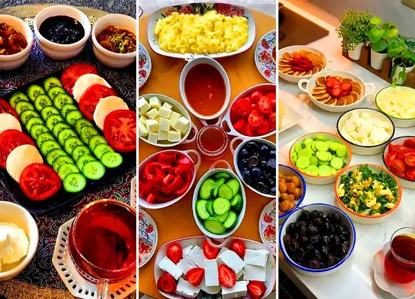 عکس صبحانه ایرانی ساده