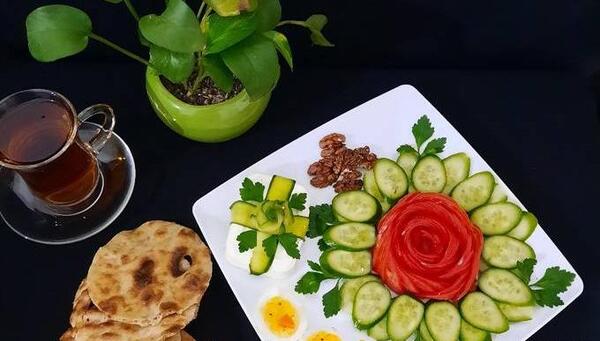 عکس صبحانه ایرانی ساده