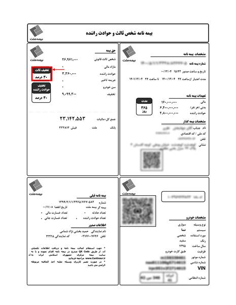 عکس بیمه ماشین ایران