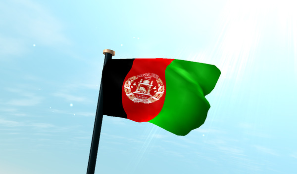 عکس پرچم افغانستان قلبی