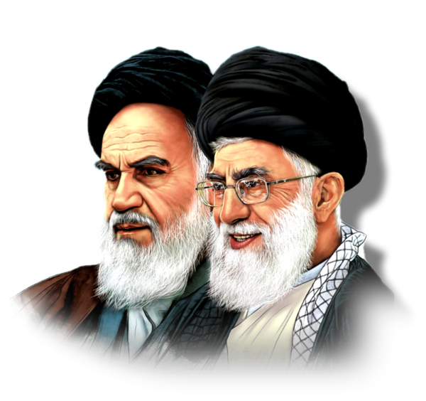 عکس خامنه ای و خمینی با کیفیت