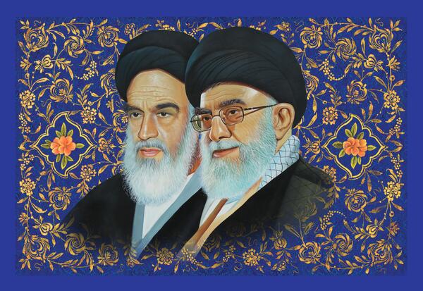 عکس خامنه ای و خمینی با کیفیت