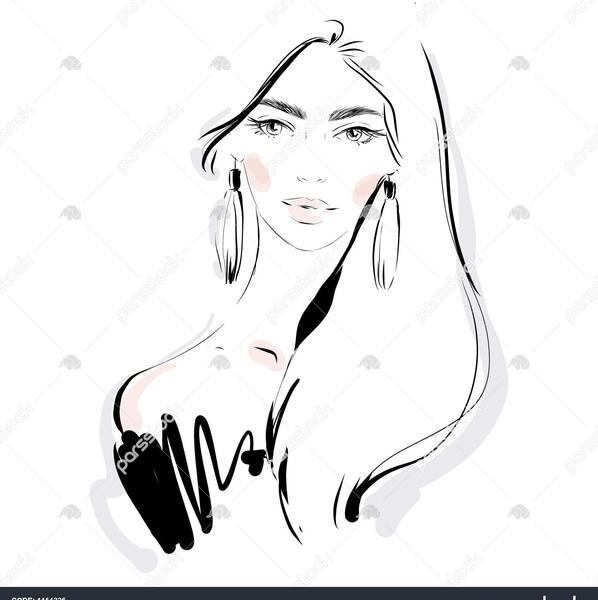 عکس چهره سیاه و سفید برای طراحی
