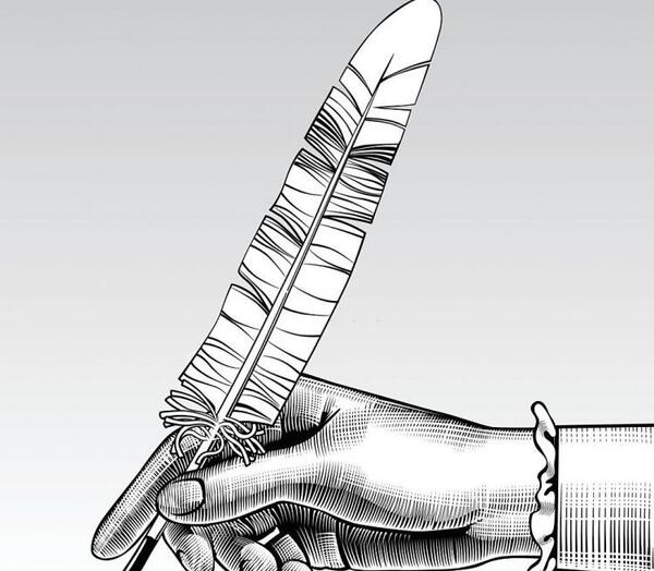 عکس نقاشی دختر سیاه قلم از پشت سر