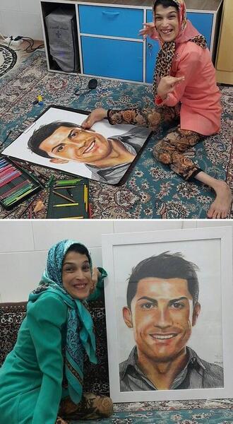 عکس نقاشی دختر سخت و زیبا
