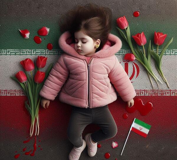 عکس نقاشی دختر کاپشن صورتی و گوشواره قلبی