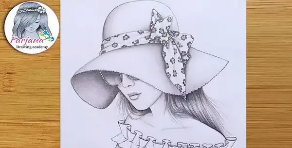 عکس نقاشی طراحی دختر عینکی